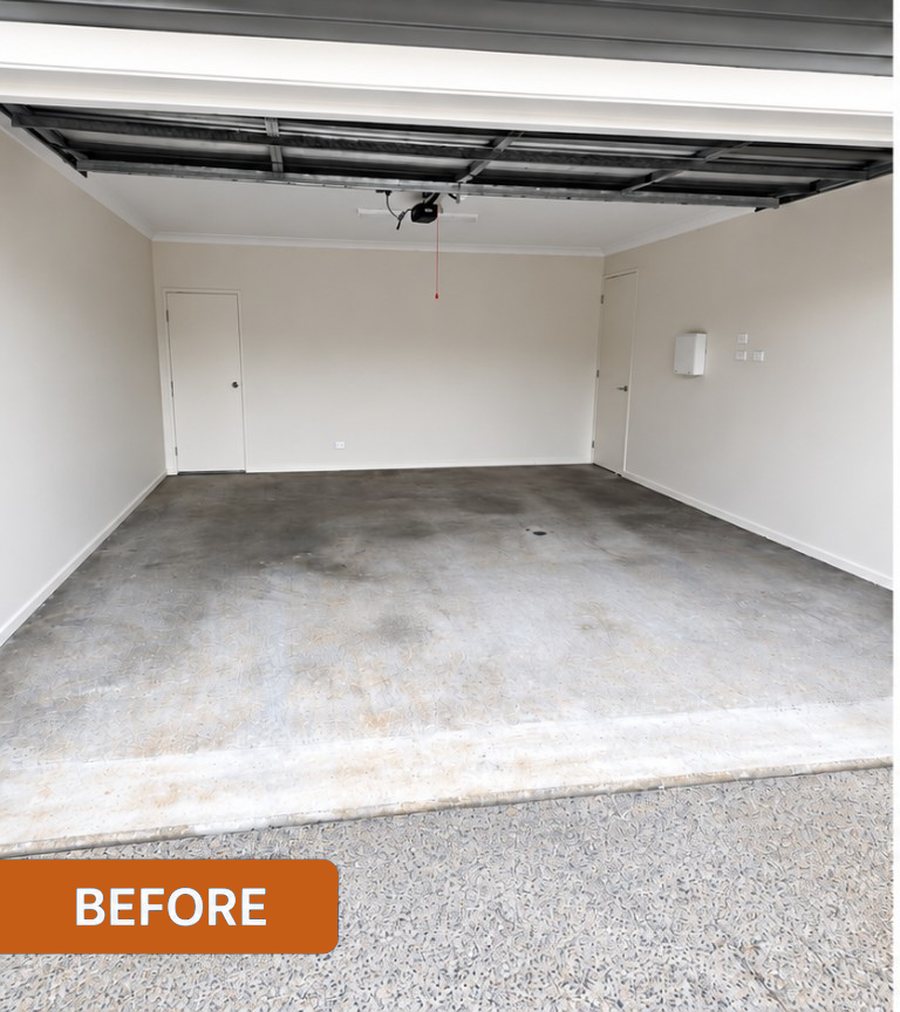 Garage before painting