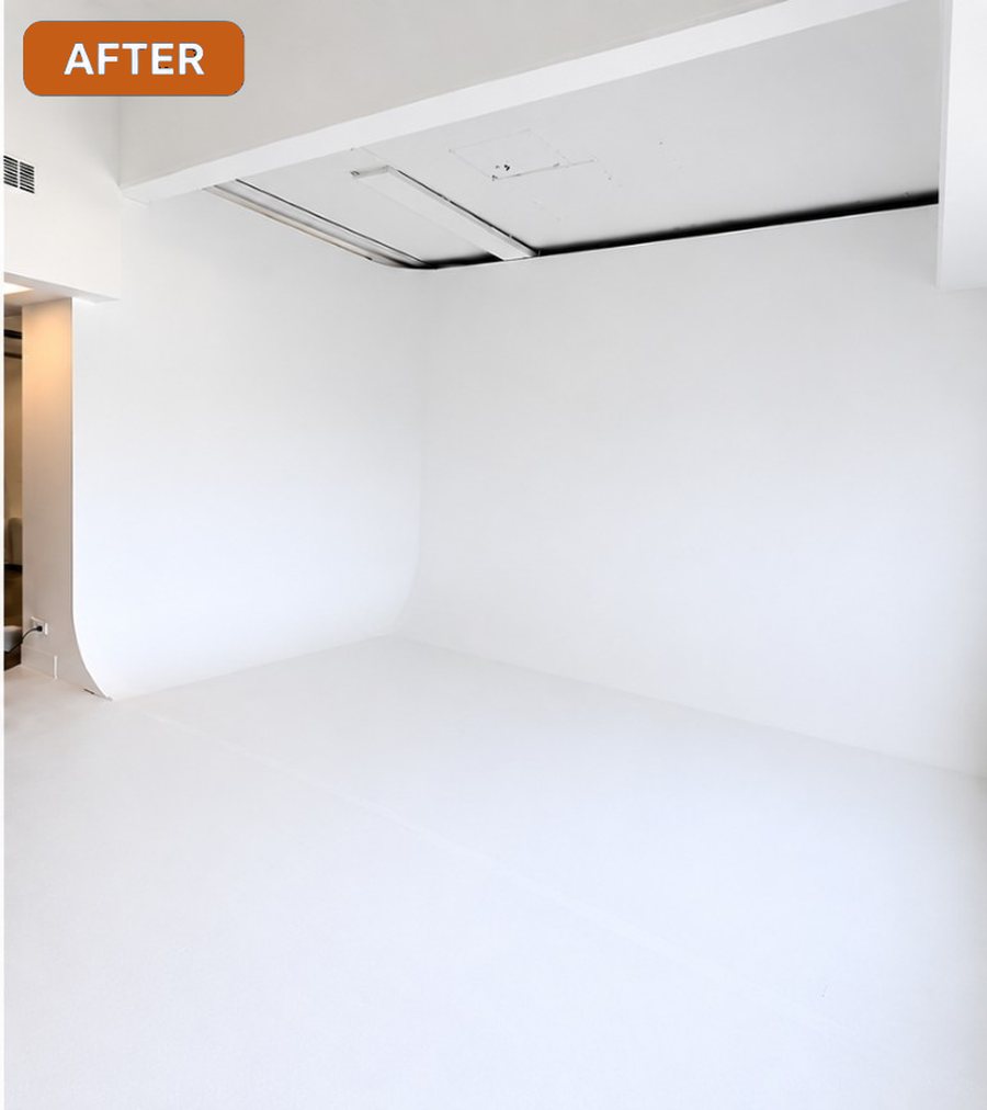 Studio after a full interior repaint